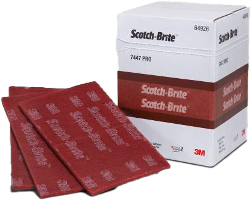 Scotch-Brite™ MX-HP Лист шлифовальный, A VFN, бордовый, 114 мм х 228 мм, № 64659, 25 шт./уп.