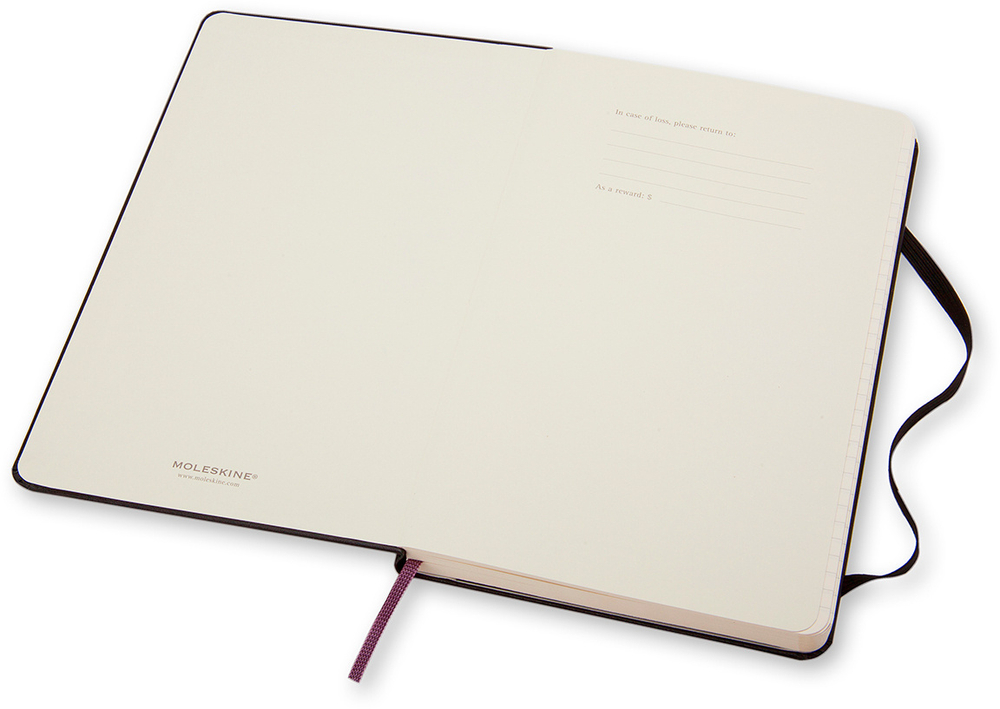 Блокнот в линейку Moleskine Classic (MM710) 9x14см твердая обложка, черный