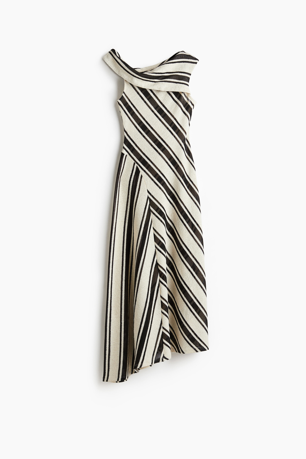 Трикотажное платье на одно плечо - H&M
