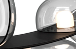 Подвесной светодиодный светильник Crystal Lux BOSQUE SP7 L3000 BLACK/TRANSPARENT