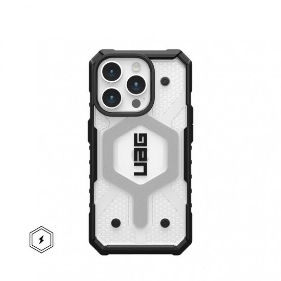 Чехол с поддержкой MAGSAFE Uag Pathfinder для iPhone 15 Pro MAX 6.7", цвет прозрачный (iCe)