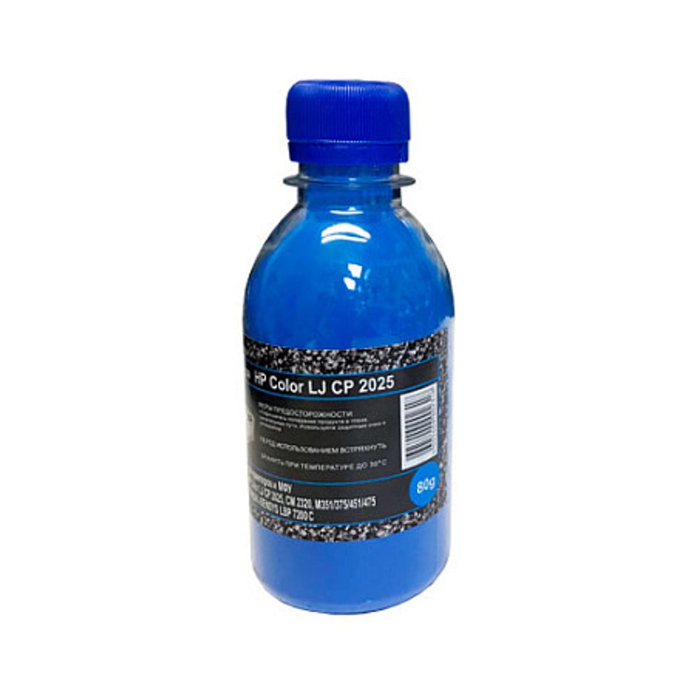 Тонер для HP Color LJ CP 2025/CM 2320/CP 1215/CP 1025 (80гр, голубой, Chemical) ATM