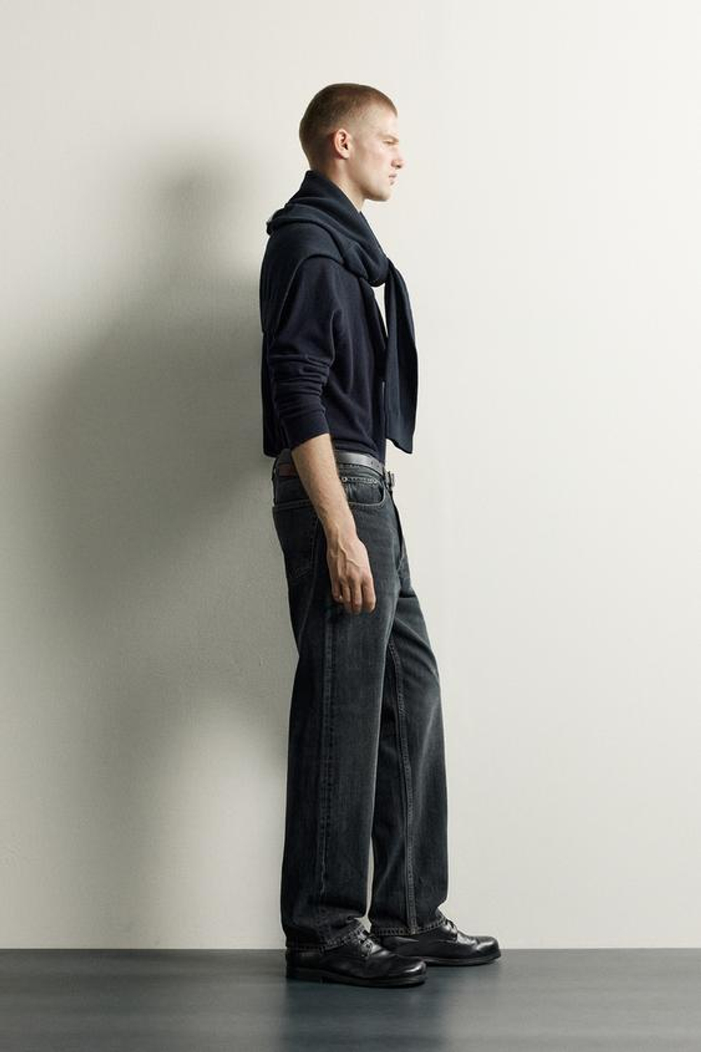 ZARA ДЖИНСЫ STRAIGHT LEG, МОРСКОЙ СИНИЙ