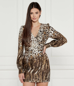 Платье MARION GUESS - коричневый(W4BK40 WGLK2)