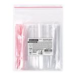 Пакеты ZIP LOCK "зиплок" очень прочные, комплект 100 шт., 100х150 мм, ПВД 80 мкм, BRAUBERG EXTRA, 608176