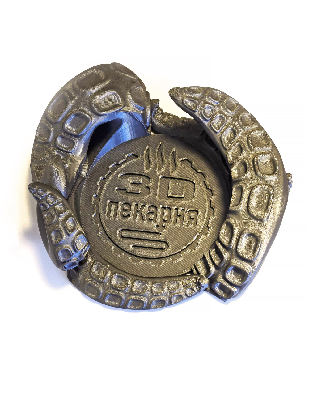 "Щупальца" - подставка для Яндекс станции Мини2 (Яндекс-Алиса), 3D печать, серая