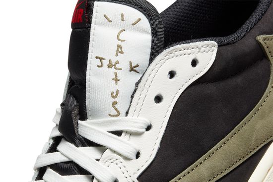 Premium Кроссовки Nike x Travis Scott Air Jordan 1 Low "Olive"