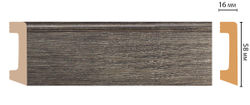 Плинтус напольный Decomaster D234-86 58х16х2400мм