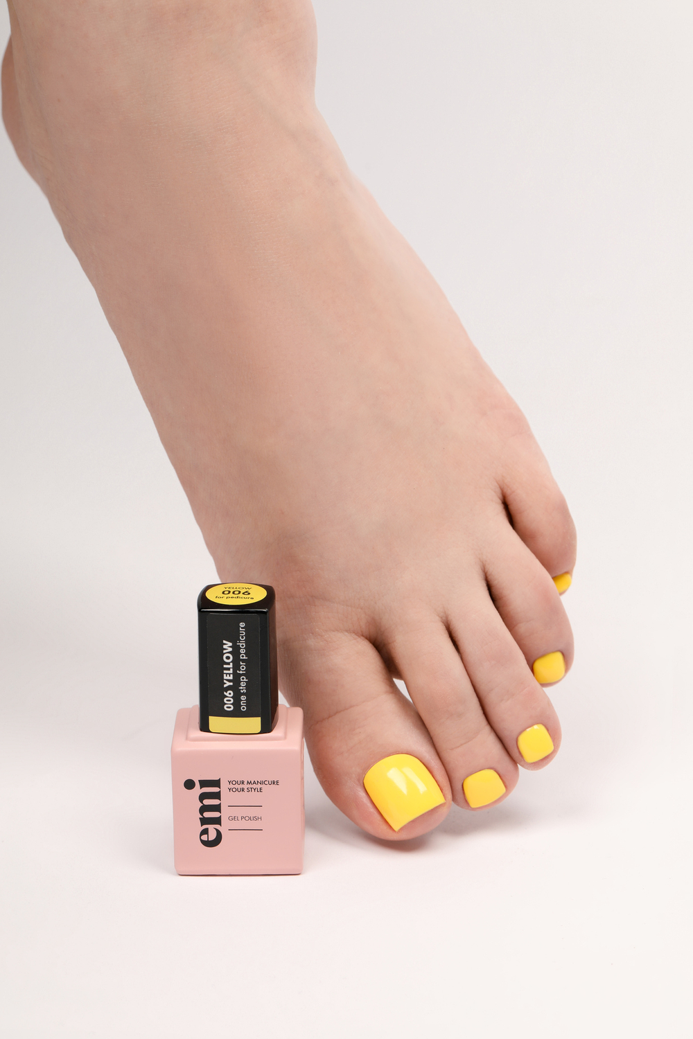 E.MiLac for pedicure Желтый №6, 9 мл.