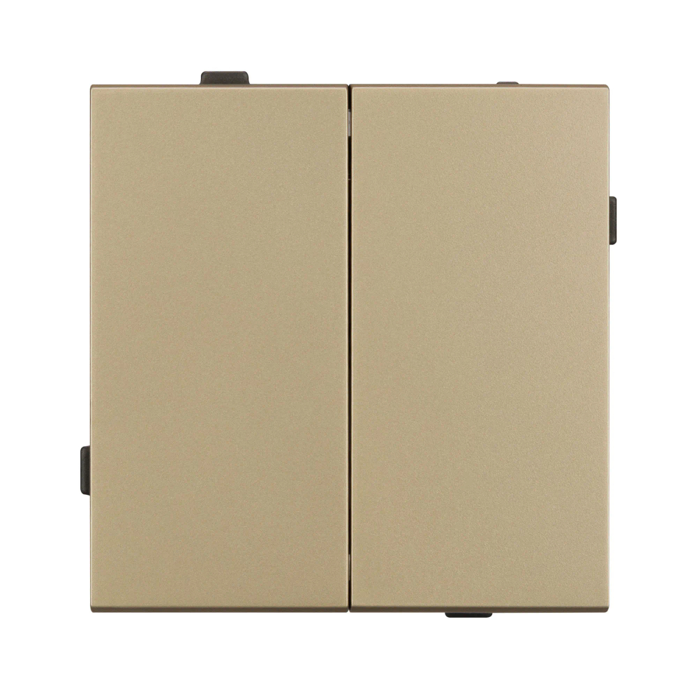 Механизм выключателя двухклавишный проходной SWT-TENDO-MKP2-SFPL-GD (230V, 10A) (Arlight, -) 054554
