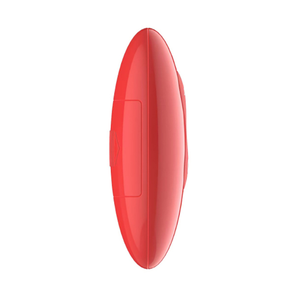 Красная анальная вибропробка-роза 11,1см с вращением и пультом ДУ Secwell Rose Twist Anal Plug SW2033