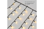 Гирлянда Neon-Night Бахрома 4,0x0,6 м, черный каучук, IP67, 128 LED теплый белый 255-226