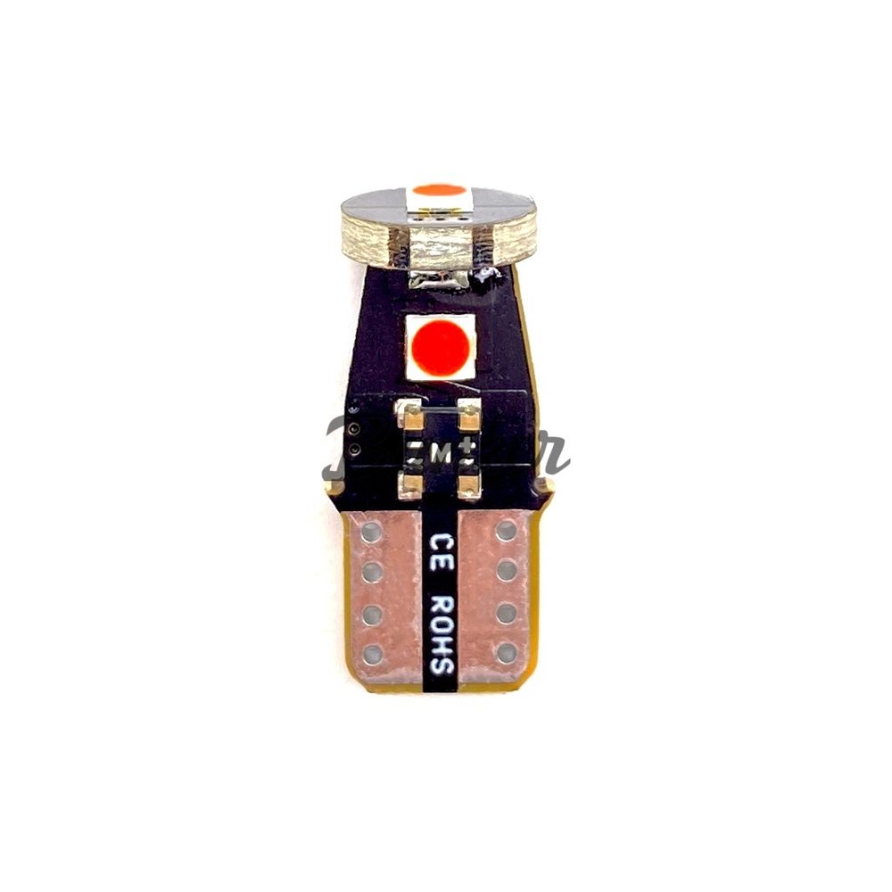 Светодиодные автомобильные LED лампы TaKiMi 3SMD T10 (W5W),Красный,Не полярная,12V