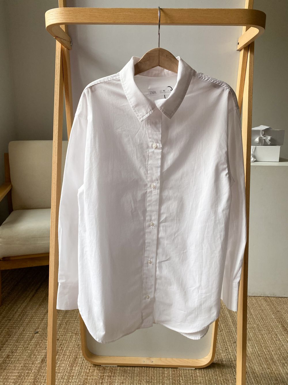 Хлопковая рубашка Zara, 140