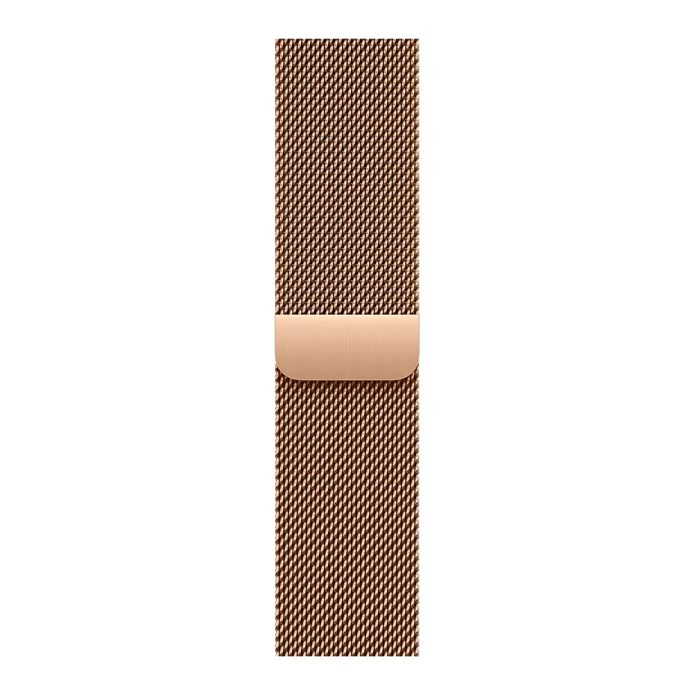 Умные часы Apple Watch Series 11 GPS + Cellular, 42mm, Gold Titanium Case with Gold Milanese Loop (MF8Y4)