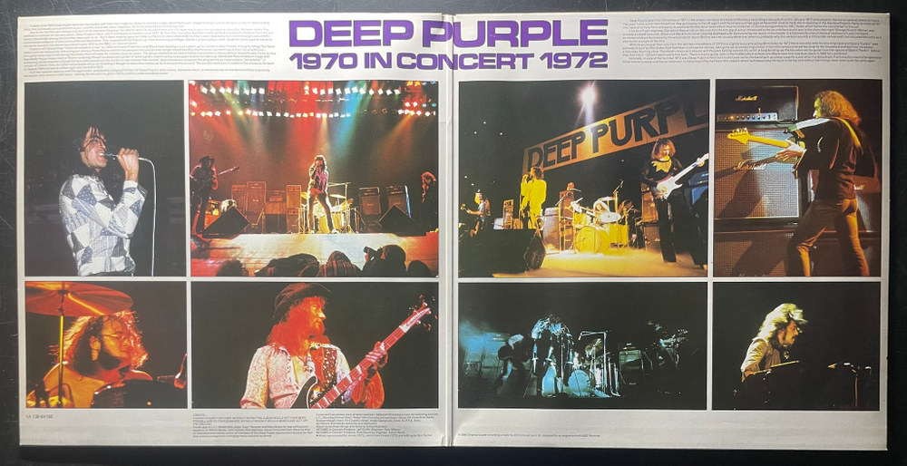 Deep Purple ‎– In Concert 2LP