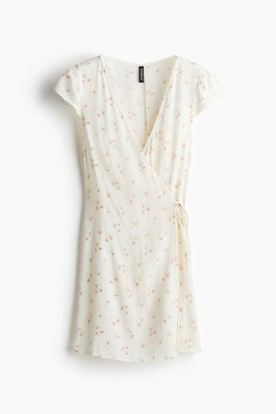 Платье с запахом из крепа - H&M