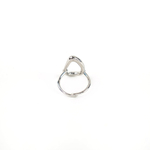 Кольцо oval silver