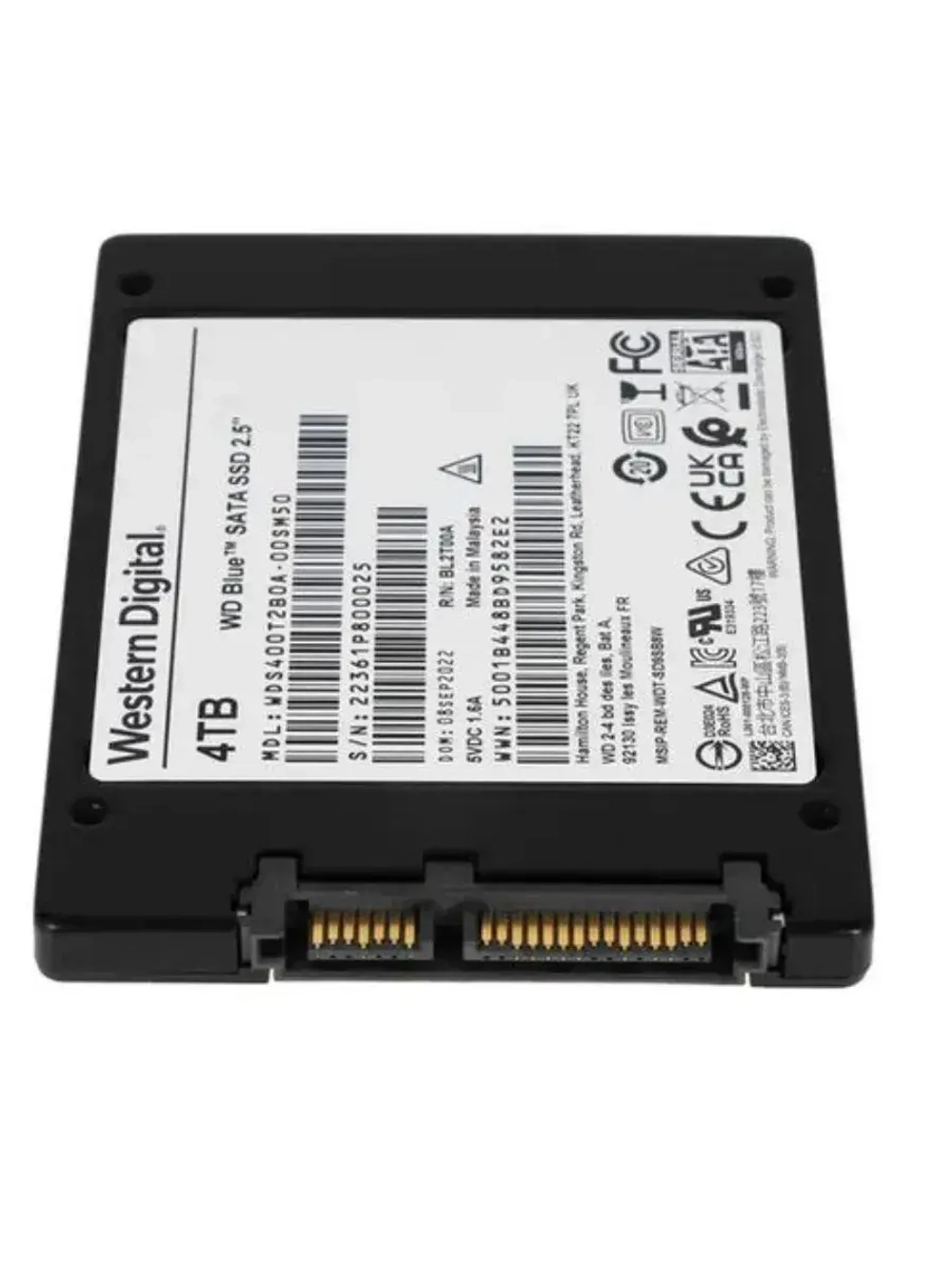 4 ТБ 2.5" SSD накопитель Blue WDS400T2B0A