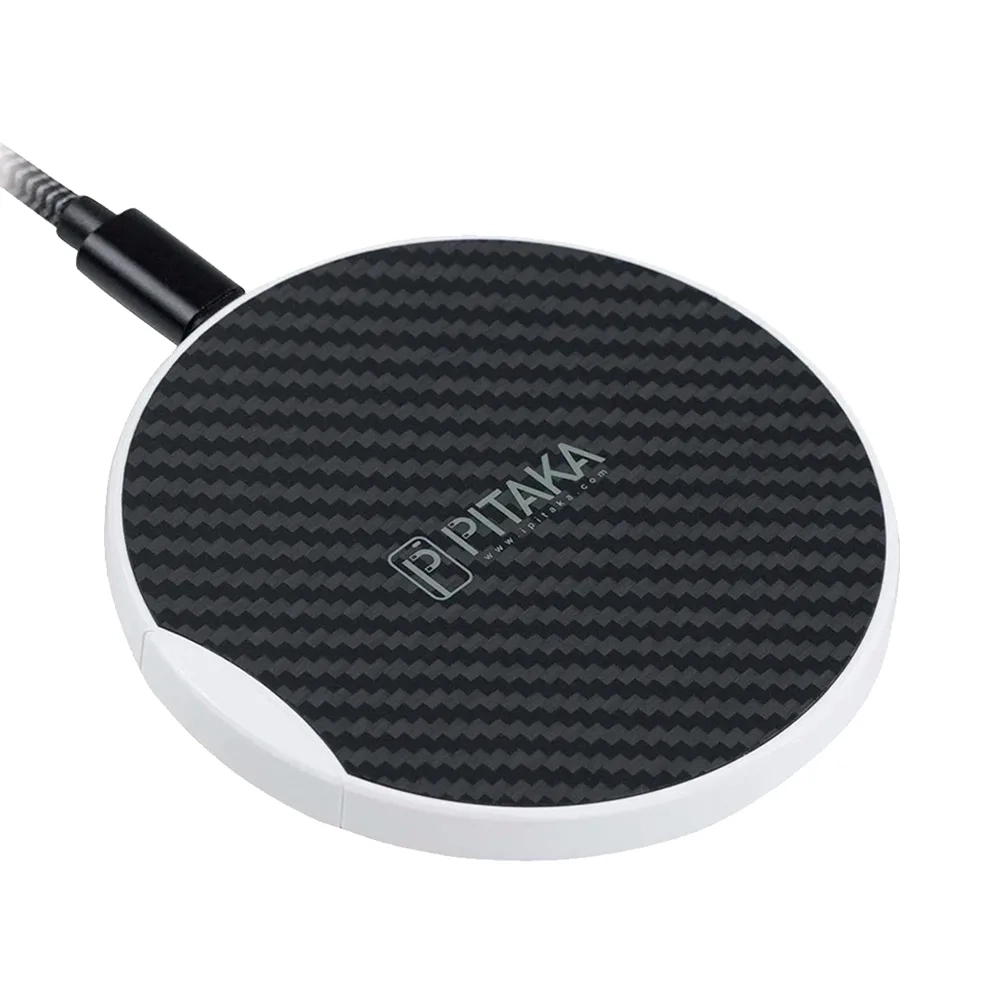 Беспроводное зарядное устройство Pitaka Qi Pad Eclipse (MP1002), Black / White (Черный / Белый)