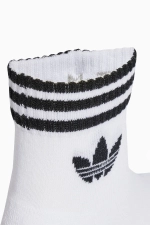 Носки adidas 3-Stripes Ankle 3 Pairs - белый
