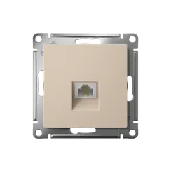 Розетка телефонная RJ11 Systeme Electric AtlasDesign Песочный ATN001281