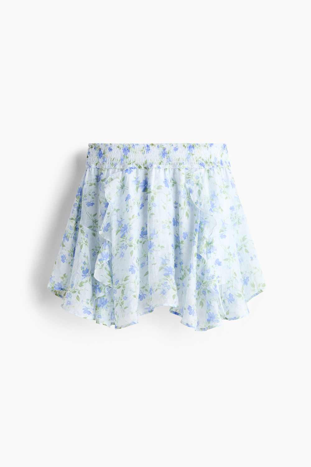 Юбка с оборками из смеси с лиоцеллом - H&M