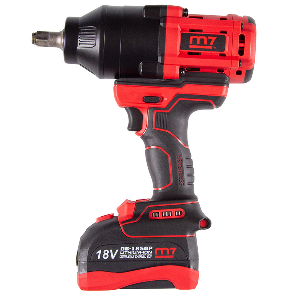 MIGHTY SEVEN (DW-402A) Гайковерт аккумуляторный ударный 1/2", 1700 Нм, 18 В