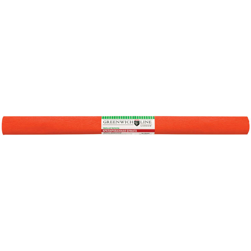 Бумага крепированная Greenwich Line, 50*250см, 32г/м2, темно-оранжевая, в рулоне