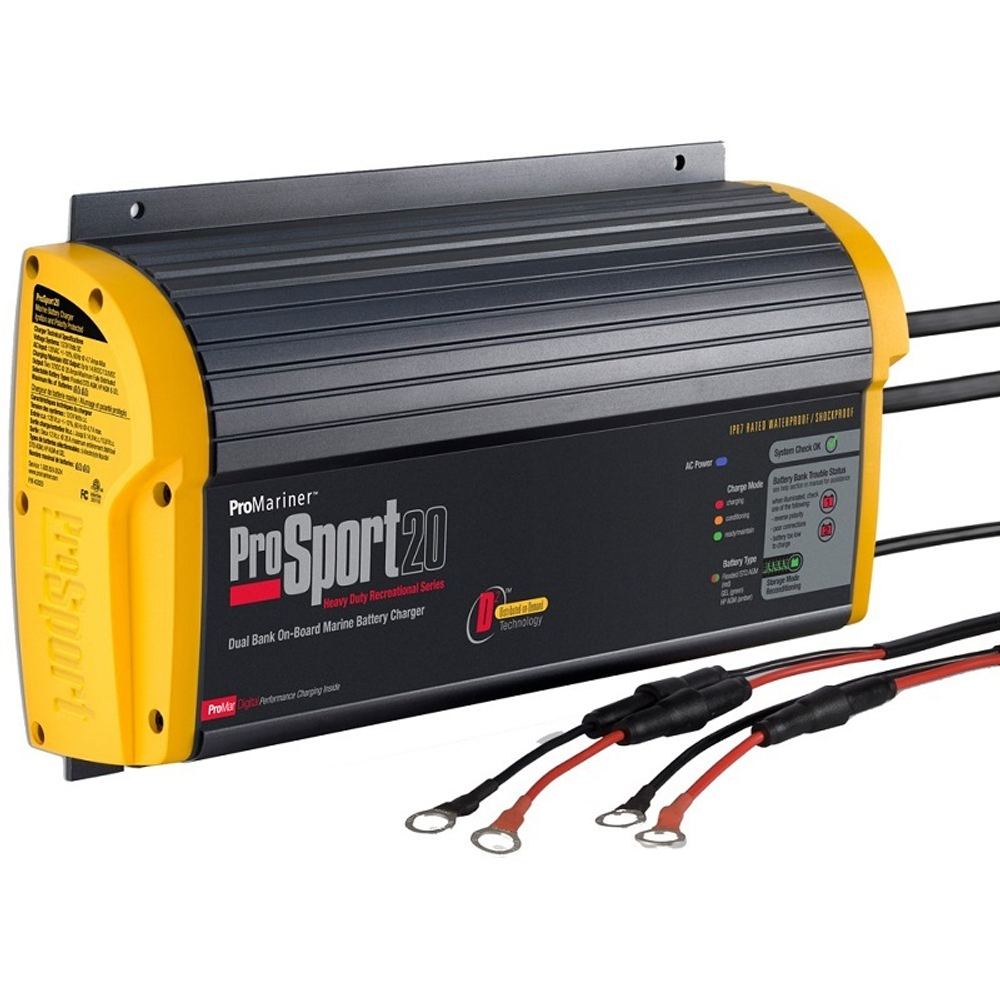 Зарядное устройство Prosport 20 Dual PFC, 20 А, 12/24 В, два зарядных выхода