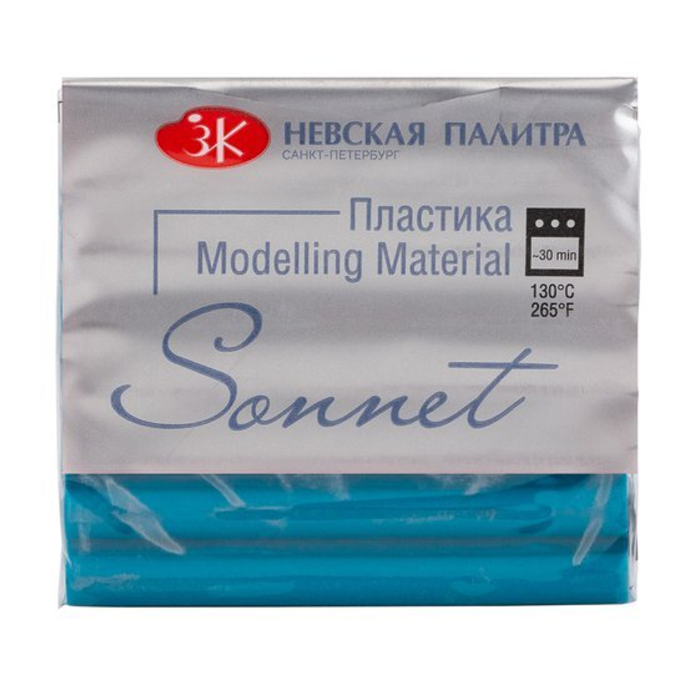 Пластика "Sonnet" бирюзовый, брус 56 гр.