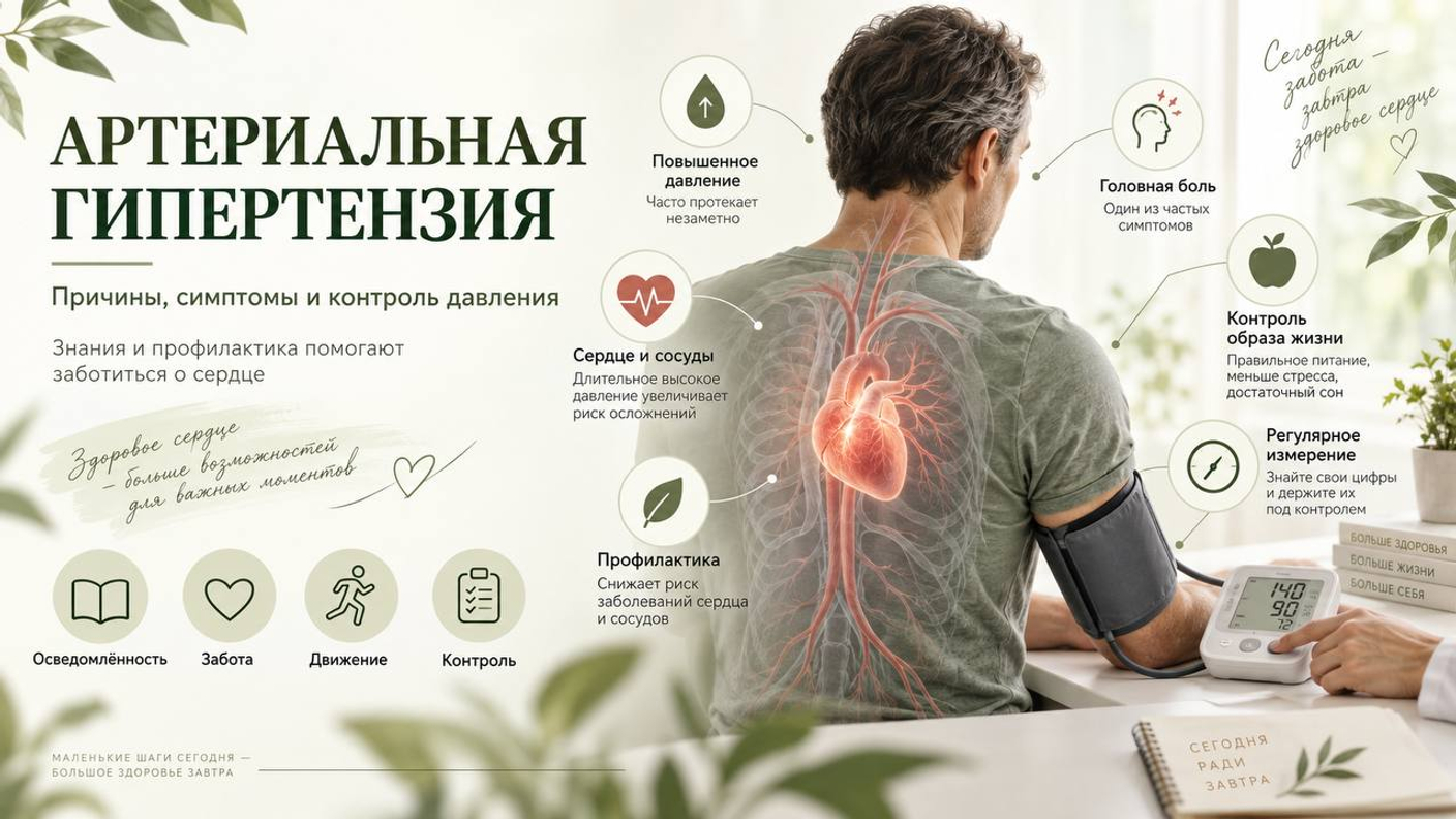 Артериальная гипертензия: причины, симптомы и контроль артериального давления