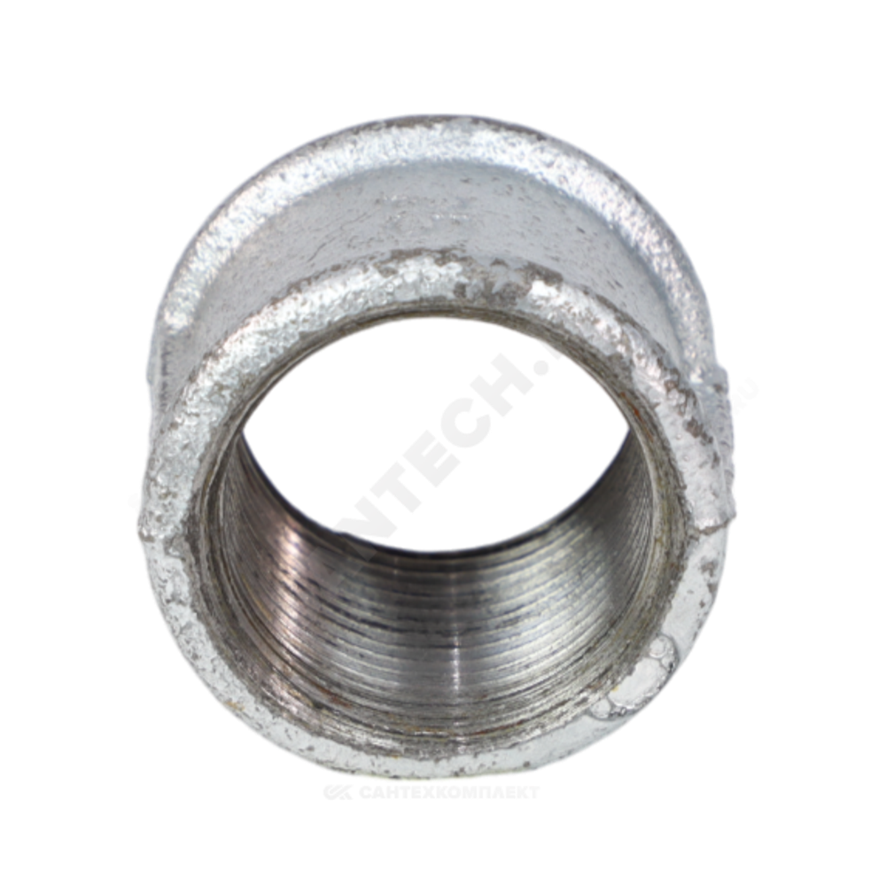 Муфта прямая чугун оц Ду 50 (2") ВР Fittex
