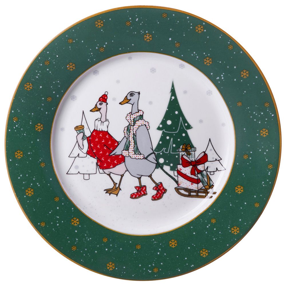 ТАРЕЛКА ЗАКУСОЧНАЯ LEFARD "FAMILY CHRISTMAS" 20 СМ (КОР=24ШТ,)