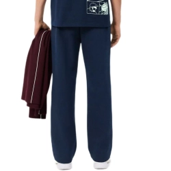Мужские теннисные штаны Lacoste Tennis Heritage - navy blue/white