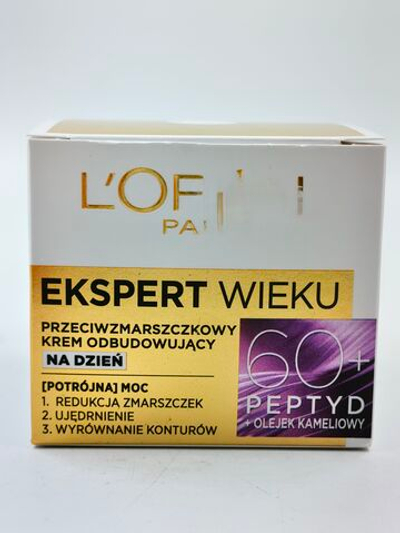 Крем дневной Agе Expert 60+ с пептидами и маслом камелии, восстанавливающий против морщин, 50 мл (Франция)