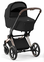 Коляска 3 в 1 Cybex Priam IV Rosegold complete и автокресло Cloud T i-Size Sepia Black Plus Sepia Black