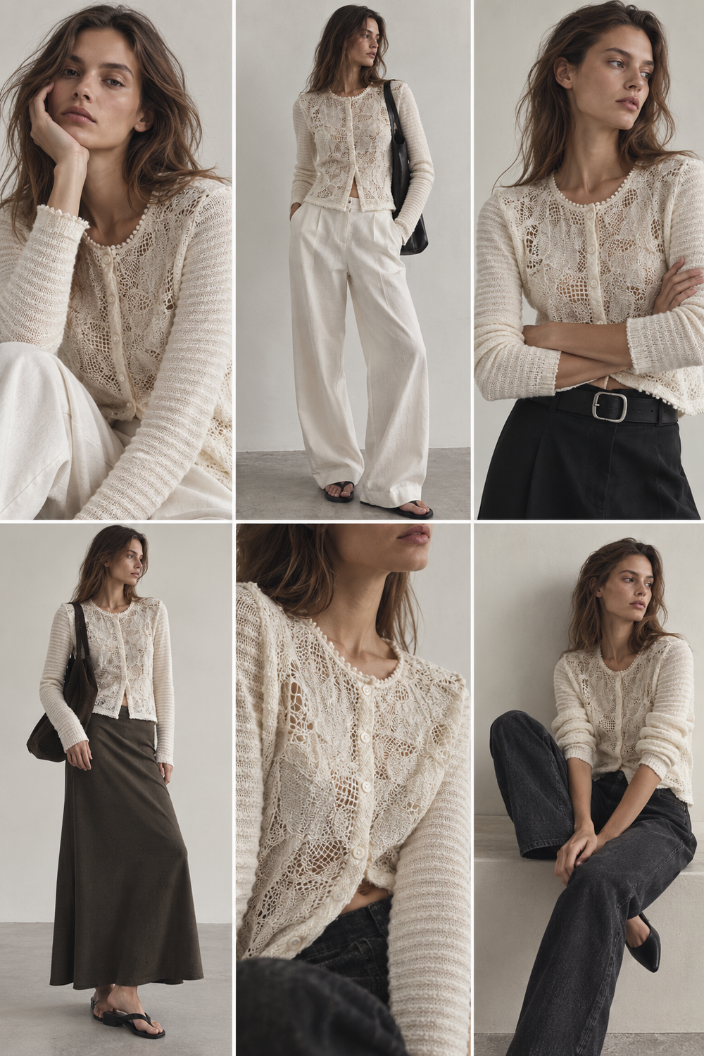 Кружевной кардиган Zara, М