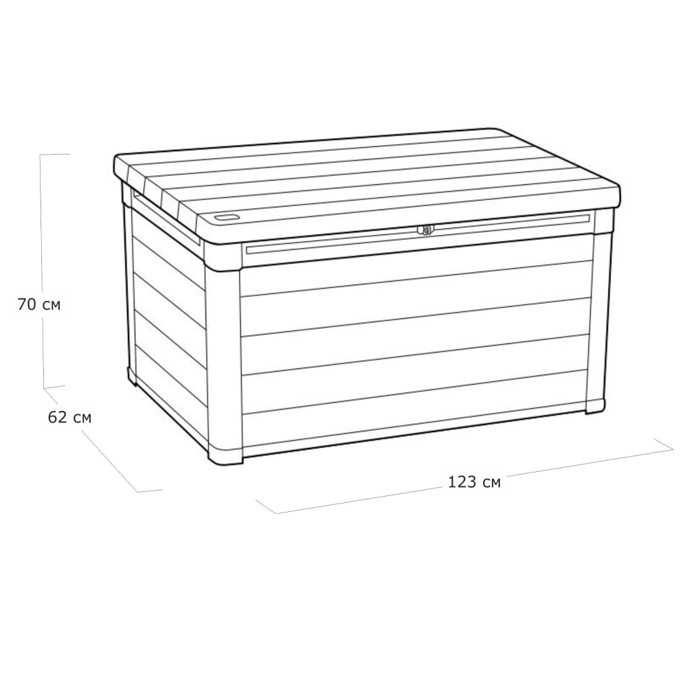 Пластиковый сундук Keter Denali 380 л