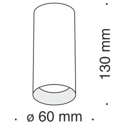 Потолочный светильник Technical C010CL-01W