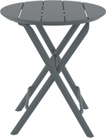 Стол пластиковый складной Siesta Contract Helen Folding Table Ø60, темно-серый