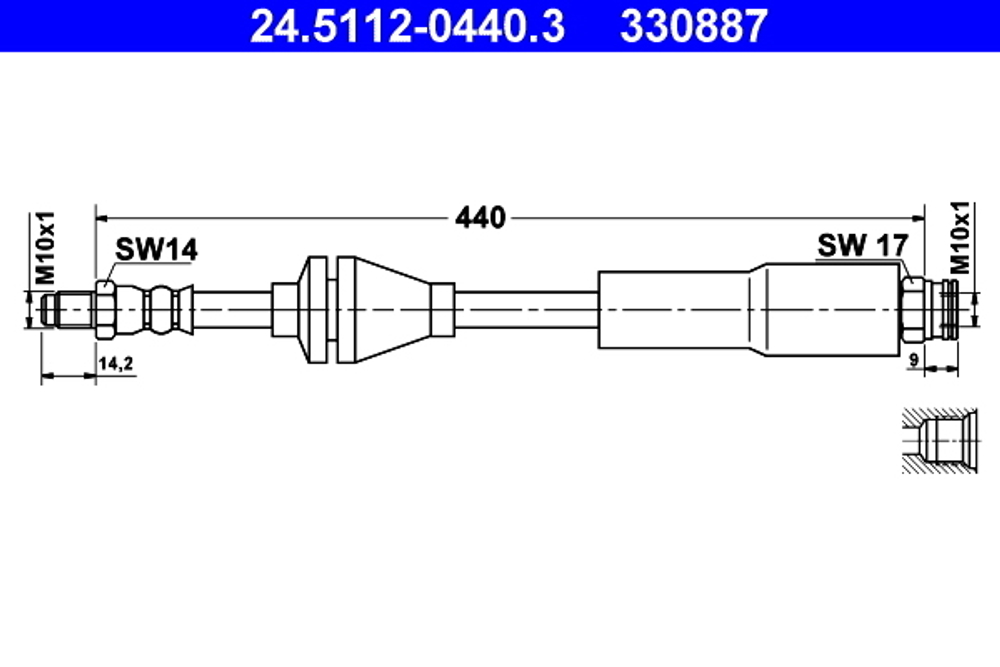 ATE - 24511204403-ATE - Brake Hose