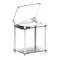 Transparent Transparent Turntable Stand White