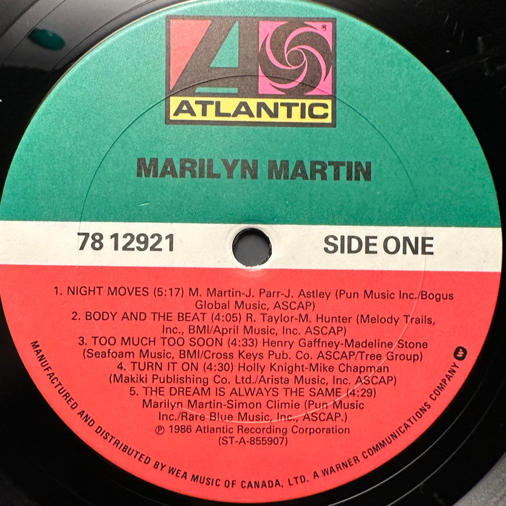 Marilyn Martin - Marilyn Martin (Канада 1986г.)