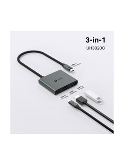 TP-Link UH3020C USB Type-C концентратор 3 в 1