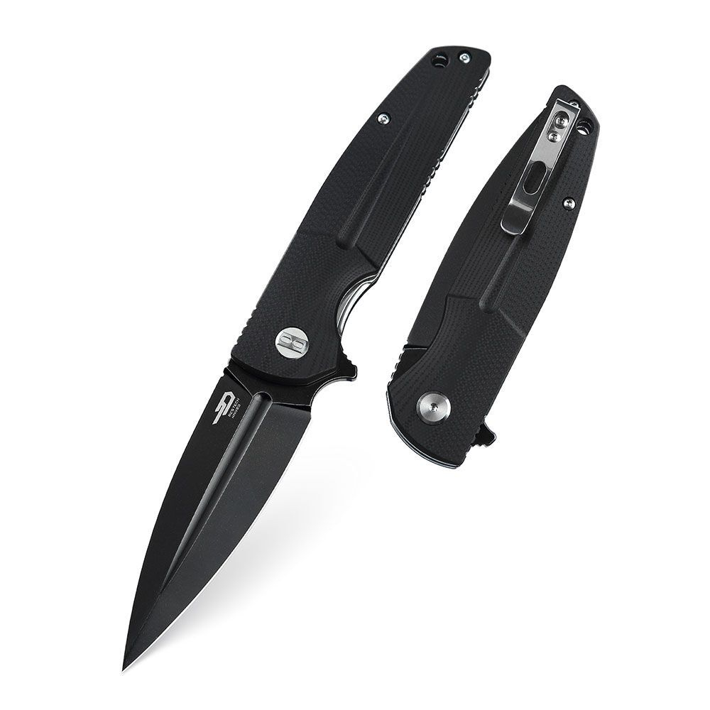 Нож туристический Bestech Fin сталь 14C28N, рукоять G10 черная