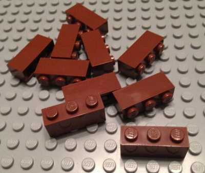 Lego Кирпич 1x3 (коричневый) 4211220