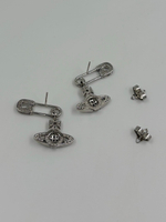 Серьги Булавки с подвесками Orb Vivienne Westwood