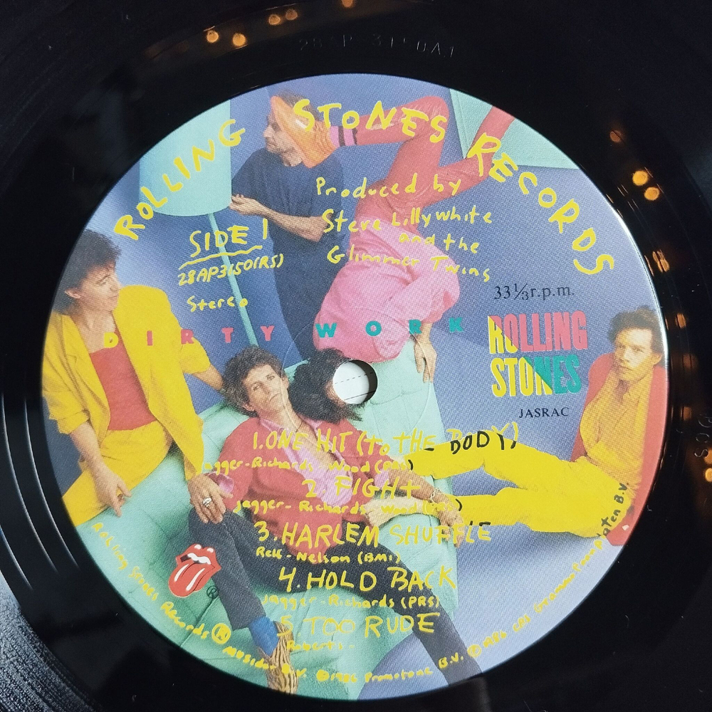 Винтажная виниловая пластинка LP Rolling Stones Dirty Work (Japan 1986) (Shrink)