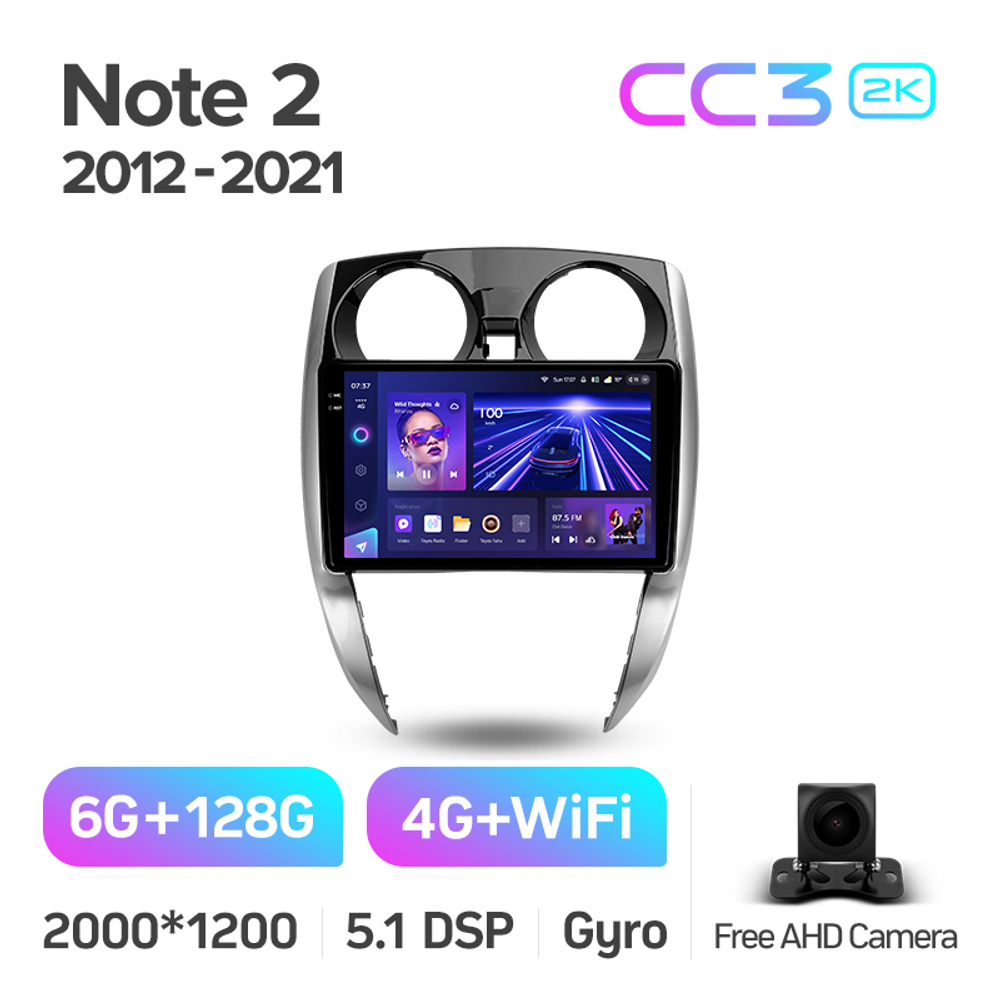 Teyes CC3 2K 10,2"для Nissan Note 2012-2021